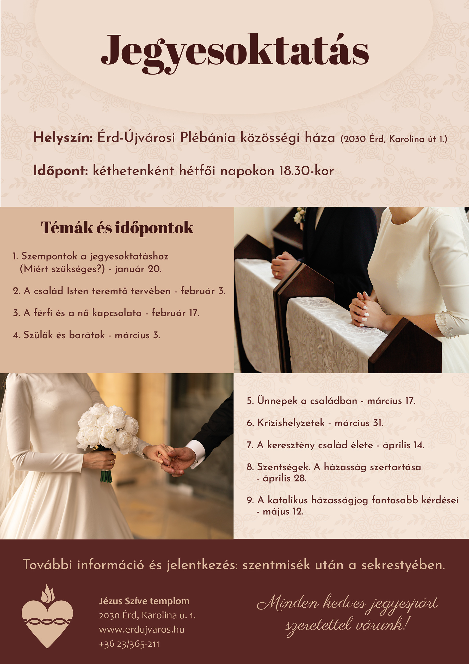 Jegyesoktatás Érden