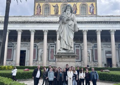 Plébániánk fiataljai Rómában Szentévi zarándoklaton